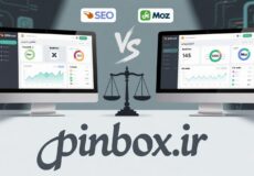 تصویر مقایسه‌ای SEMrush و Moz با نمایش ویژگی‌های کلیدی هر دو پلتفرم