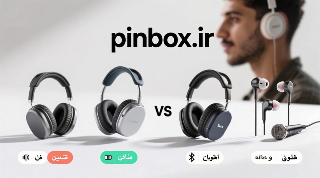 تصویر یک فرد در حال استفاده از هدفون‌های بی‌سیم با کیفیت بالا در حال لذت بردن از موسیقی